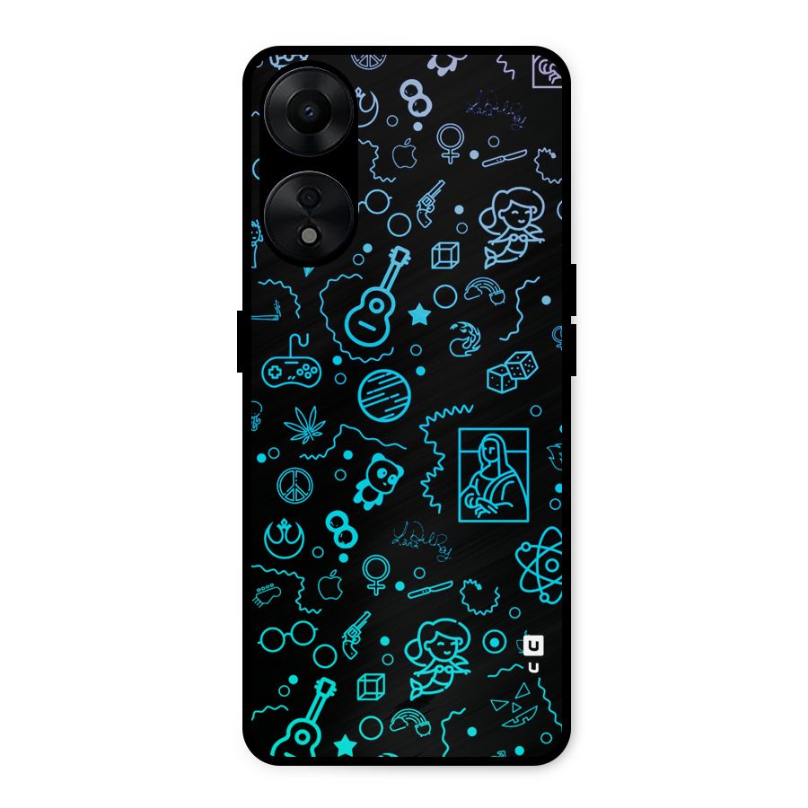 Joy Art Metal Back Case for Oppo A78 5G