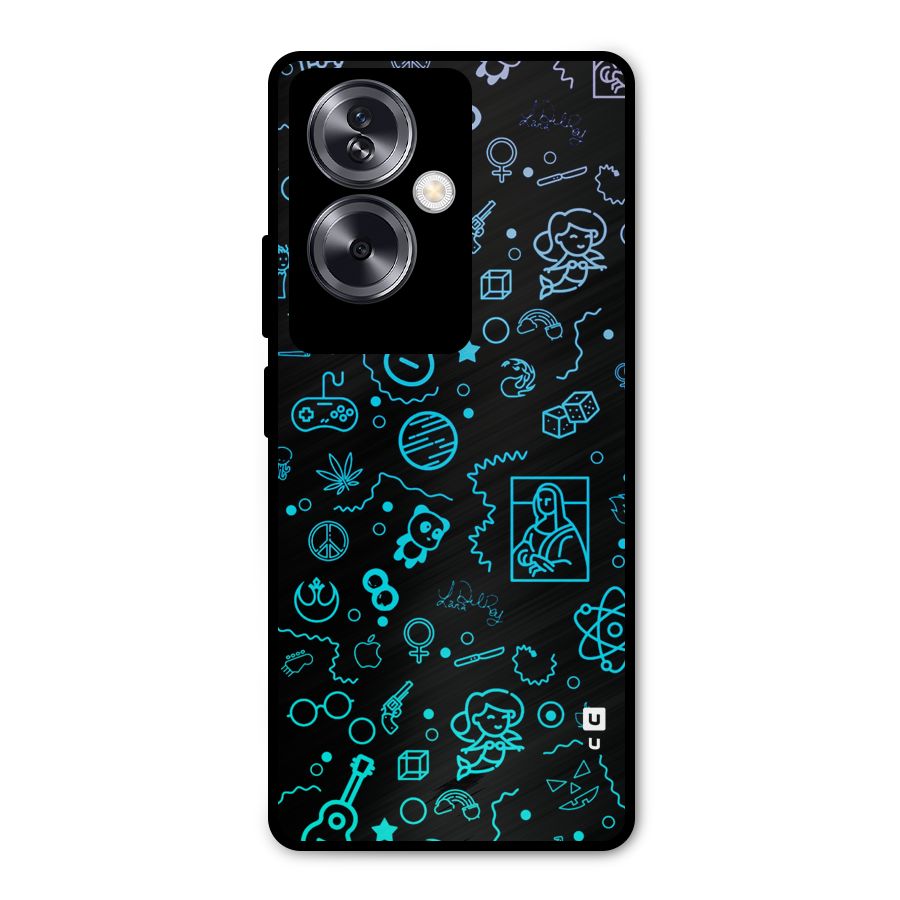 Joy Art Metal Back Case for Oppo A79 5G