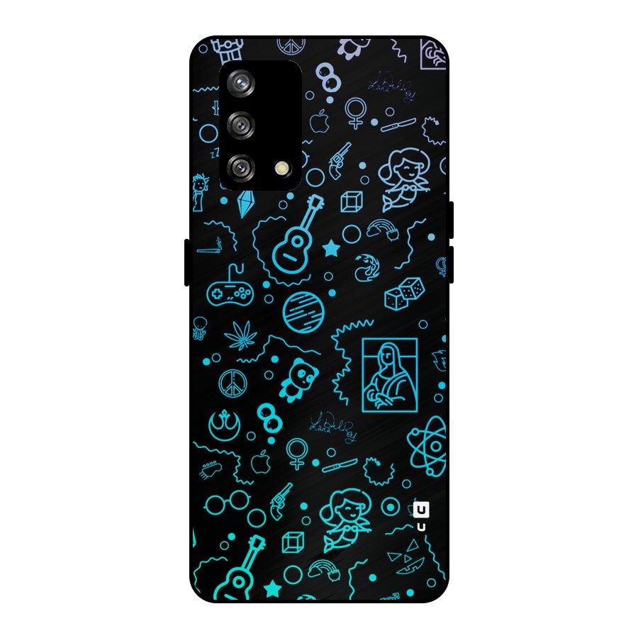 Joy Art Metal Back Case for Oppo F19