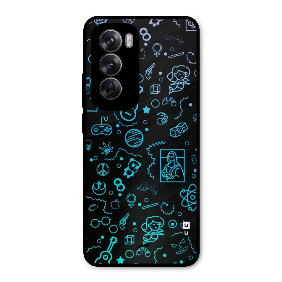 Joy Art Metal Back Case for Oppo Reno12 Pro