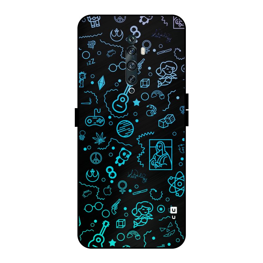 Joy Art Metal Back Case for Oppo Reno2 F