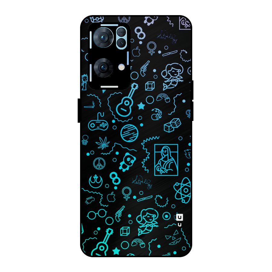 Joy Art Metal Back Case for Oppo Reno7 Pro 5G