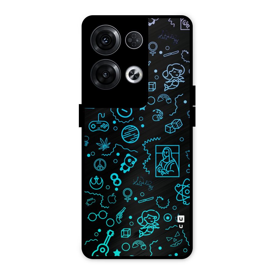 Joy Art Metal Back Case for Oppo Reno8 Pro 5G
