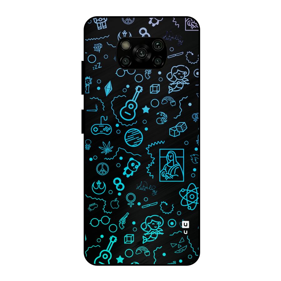 Joy Art Metal Back Case for Poco X3