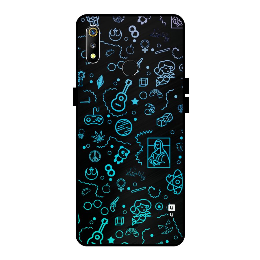 Joy Art Metal Back Case for Realme 3