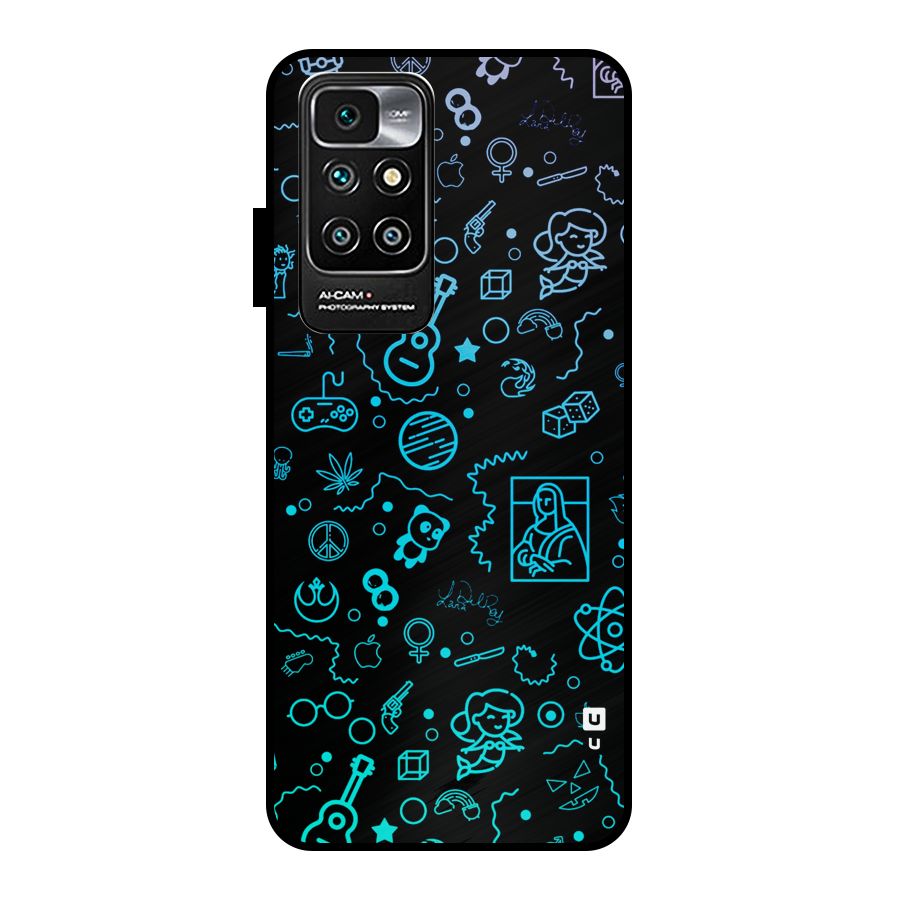 Joy Art Metal Back Case for Redmi 10 Prime