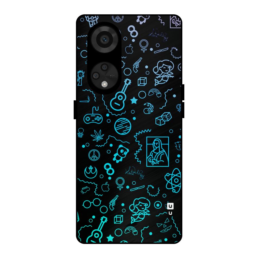 Joy Art Metal Back Case for Reno8 T 5G