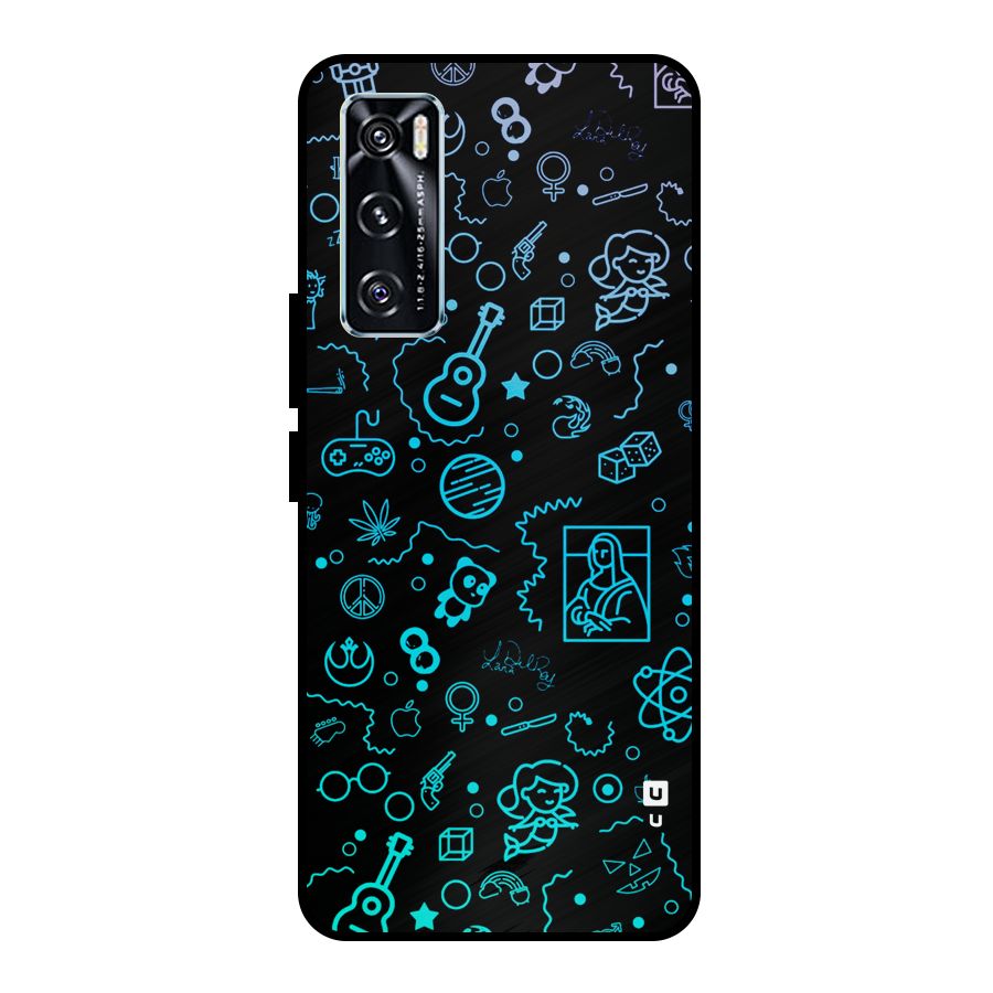 Joy Art Metal Back Case for Vivo V20 SE