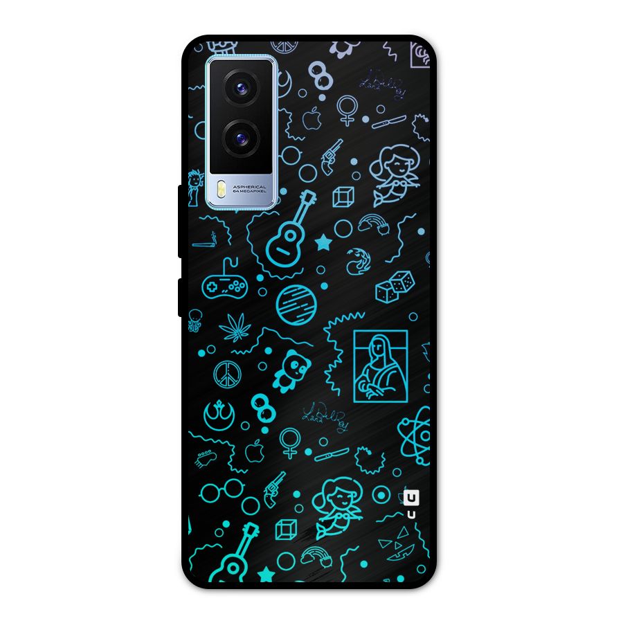 Joy Art Metal Back Case for Vivo V21e 5G