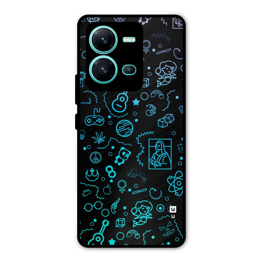 Joy Art Metal Back Case for Vivo V25