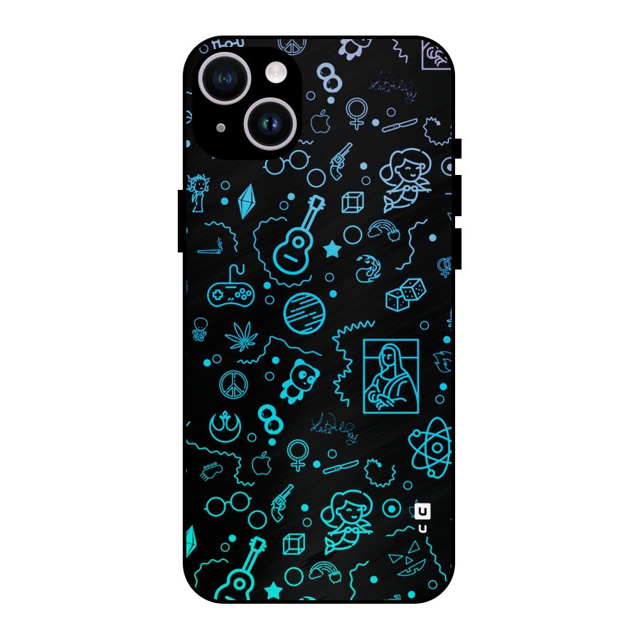 Joy Art Metal Back Case for iPhone 14 Plus