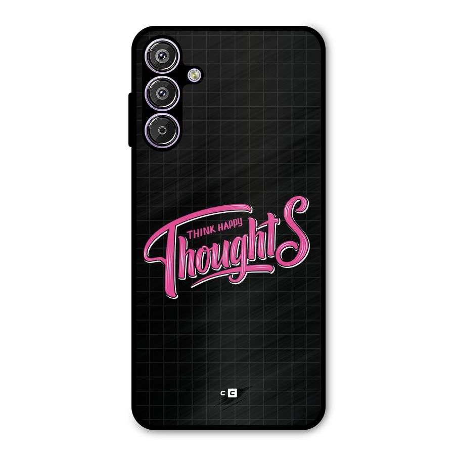 Joyful Thoughts Metal Back Case for Galaxy M15