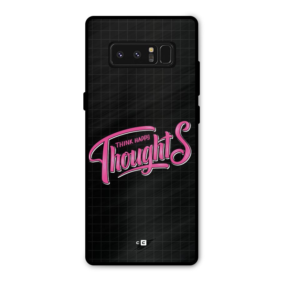 Joyful Thoughts Metal Back Case for Galaxy Note 8