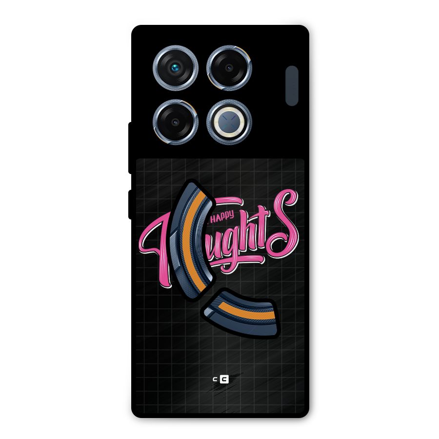 Joyful Thoughts Metal Back Case for Infinix GT 20 Pro