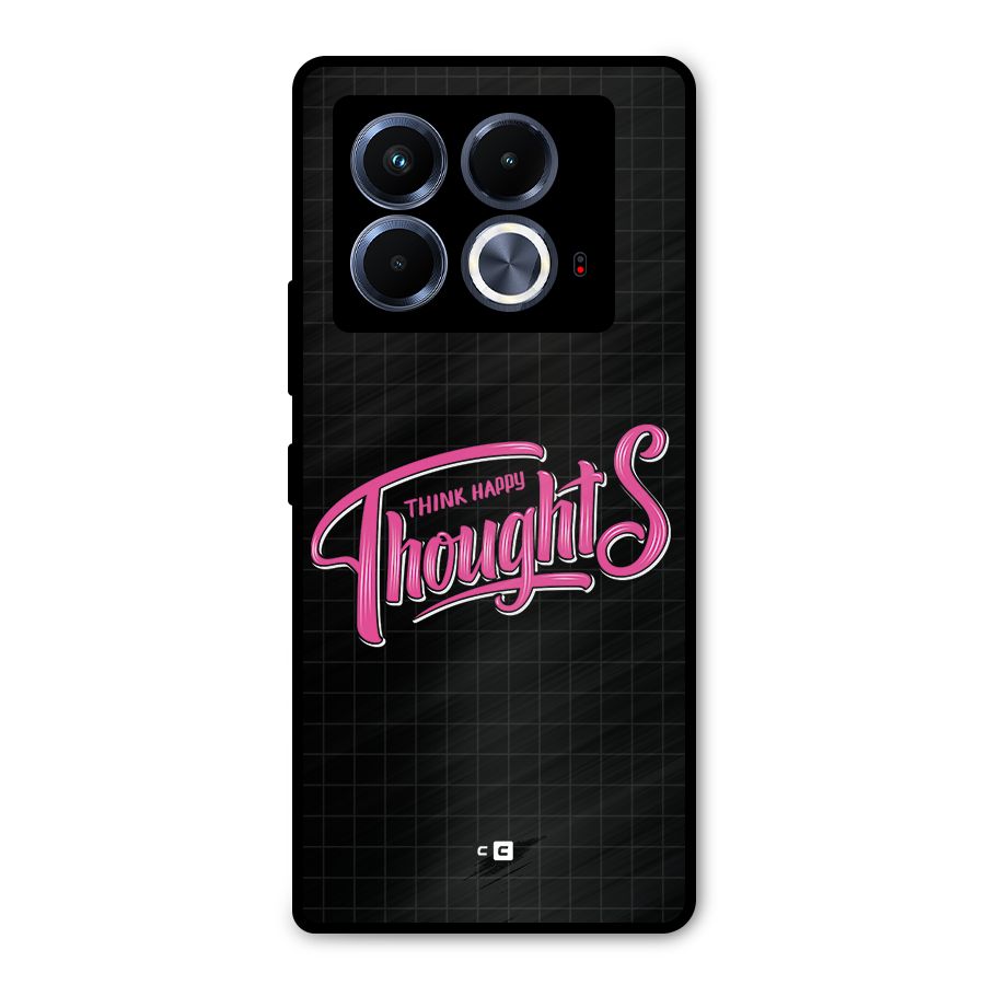 Joyful Thoughts Metal Back Case for Infinix Note 40 5G