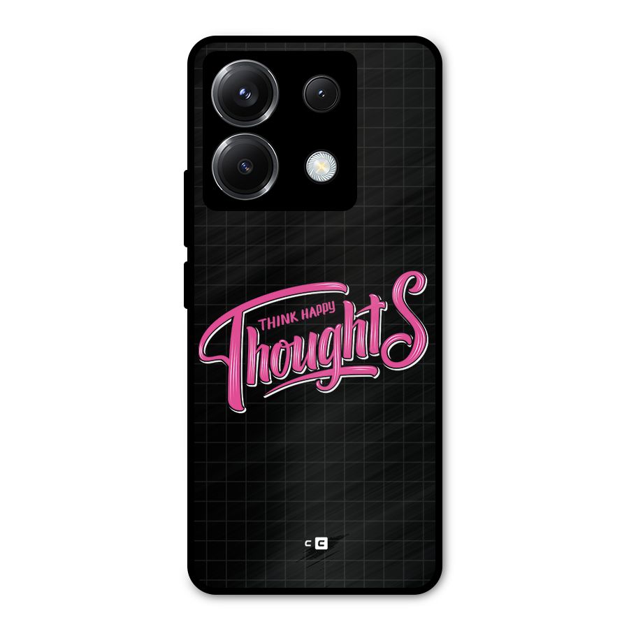 Joyful Thoughts Metal Back Case for Poco X6
