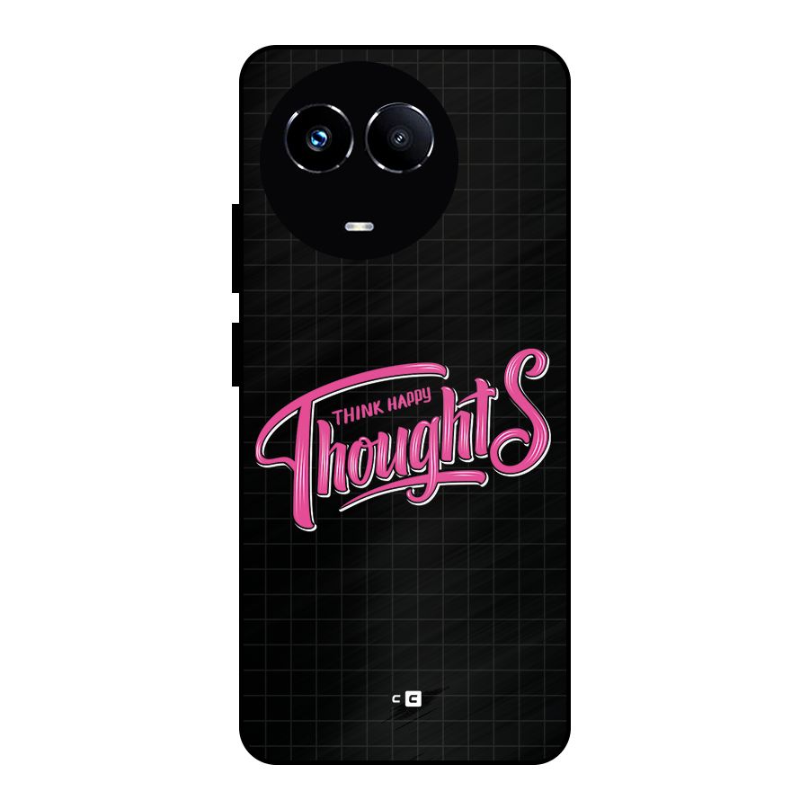 Joyful Thoughts Metal Back Case for Realme Narzo 60X