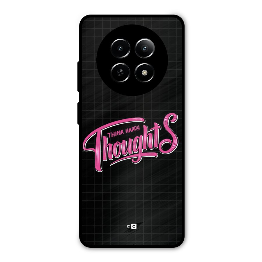 Joyful Thoughts Metal Back Case for Realme Narzo 70x 5G