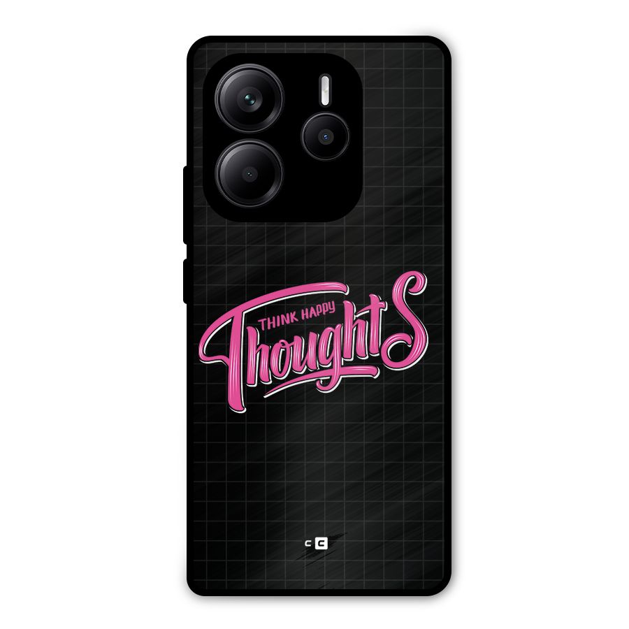 Joyful Thoughts Metal Back Case for Redmi Note 14 5G
