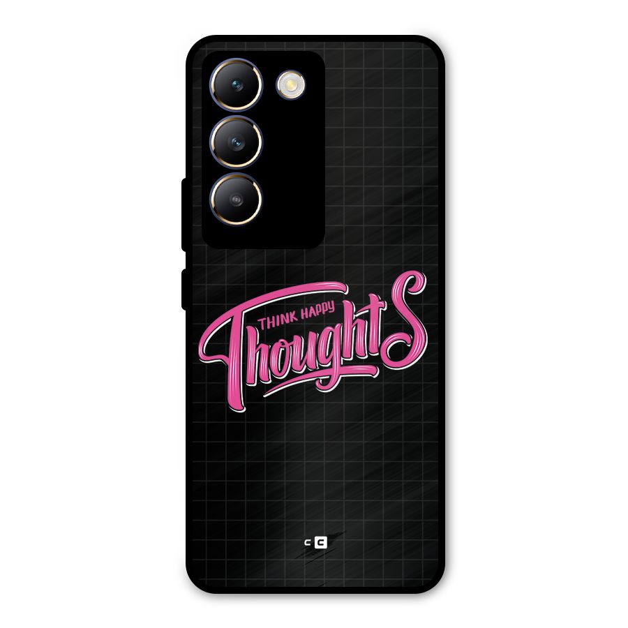 Joyful Thoughts Metal Back Case for Vivo T3 5G