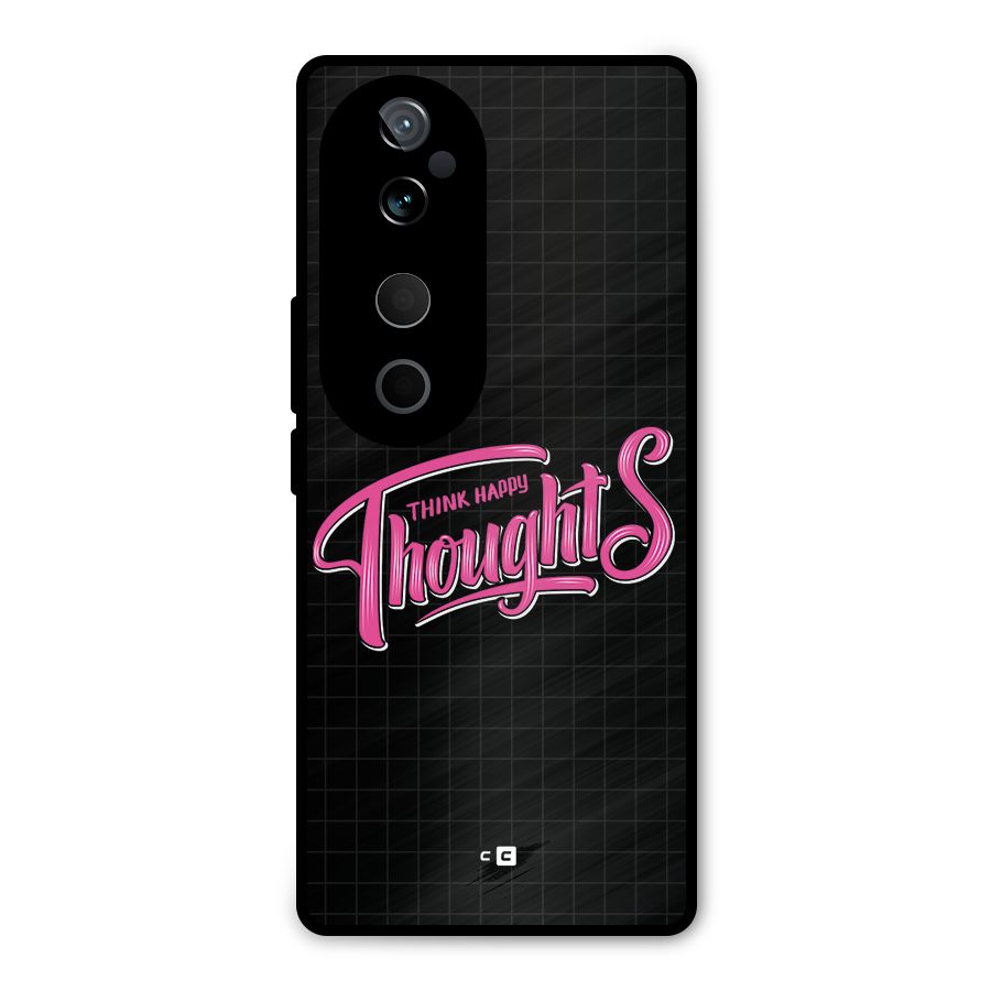Joyful Thoughts Metal Back Case for Vivo T3 Ultra