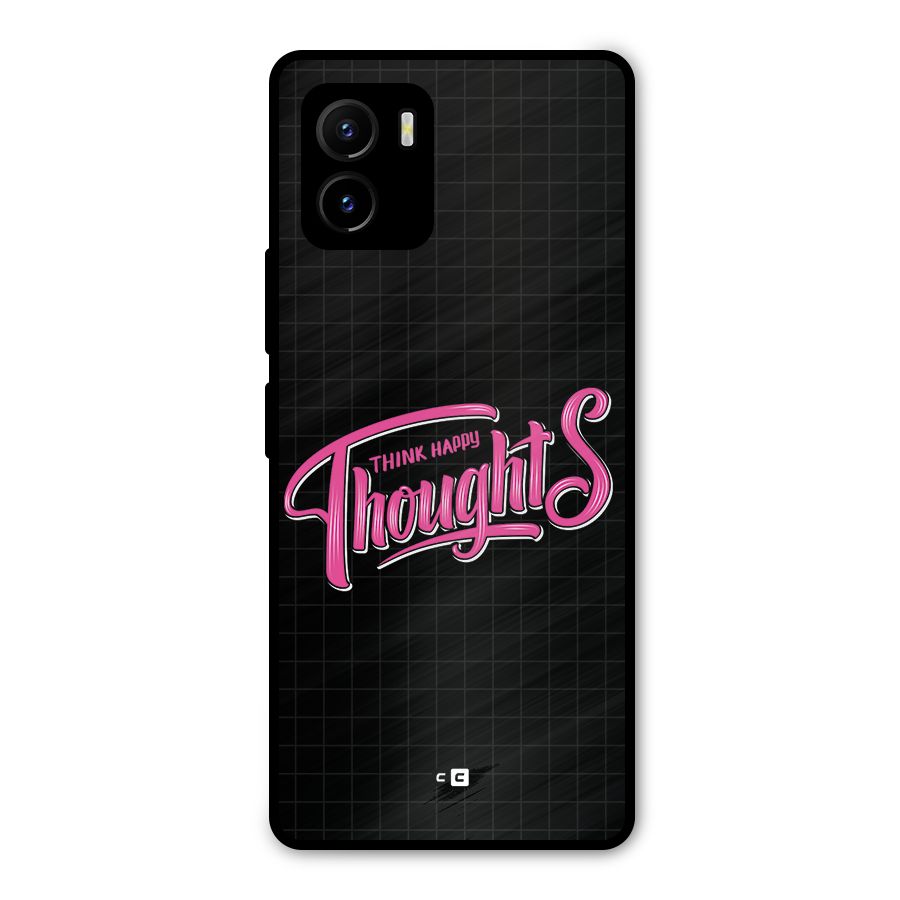 Joyful Thoughts Metal Back Case for Vivo Y15s