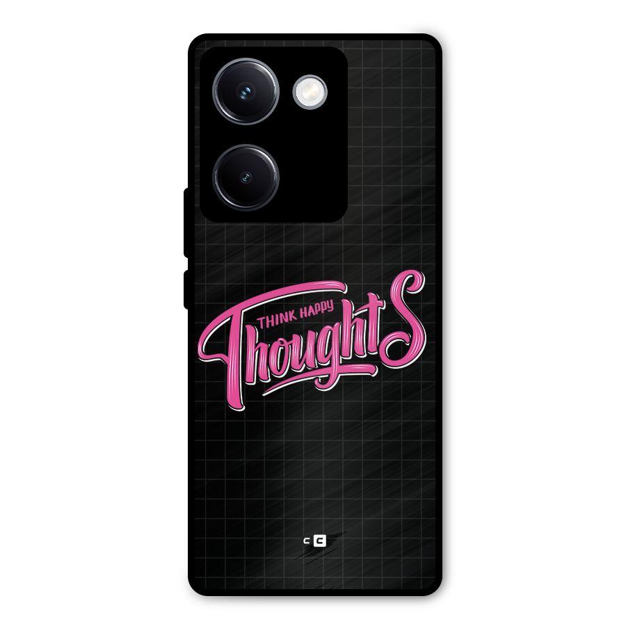 Joyful Thoughts Metal Back Case for Vivo Y300 Plus