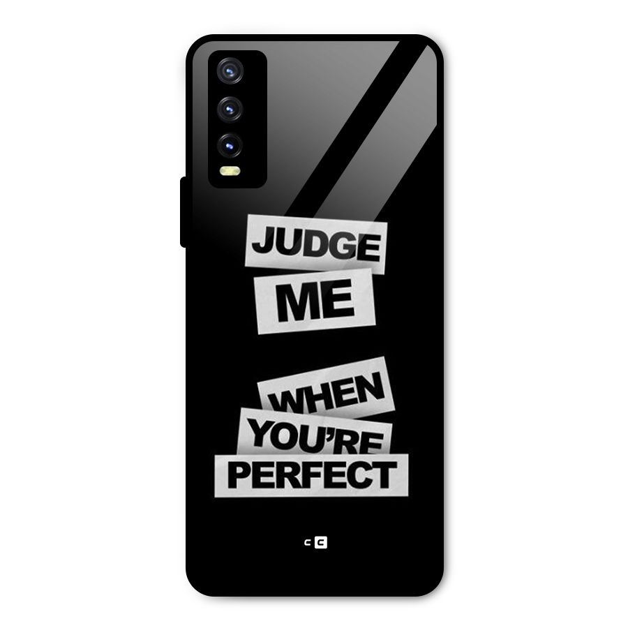 Judge Me When Metal Back Case for Vivo Y20
