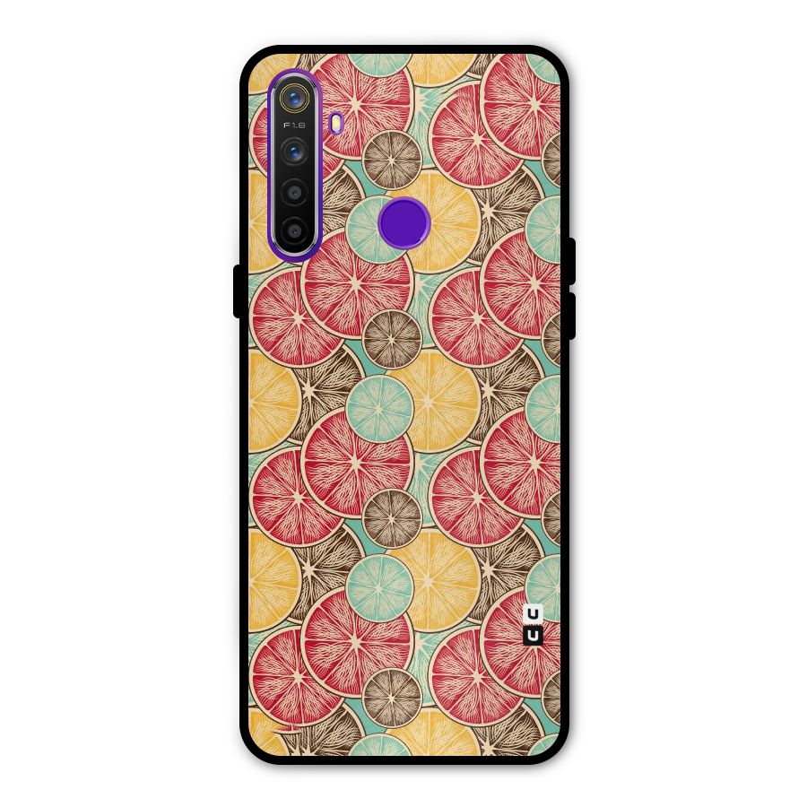 Juicy Pattern Glass Back Case for Realme 5s