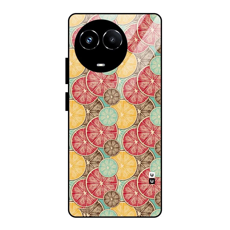 Juicy Pattern Glass Back Case for Realme Narzo 60X