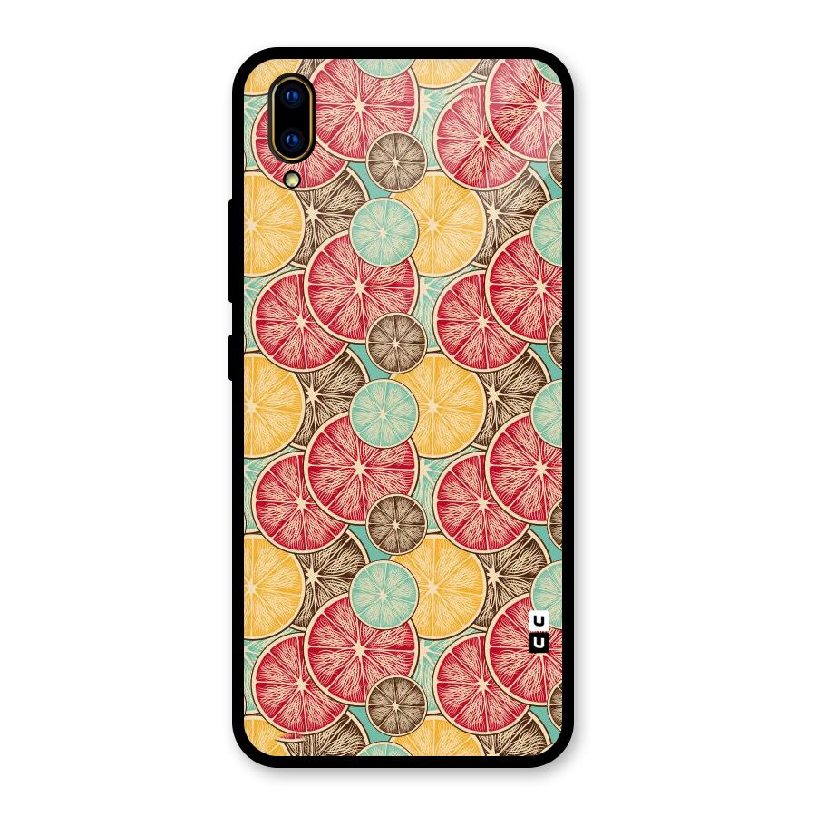 Juicy Pattern Glass Back Case for Vivo V11 Pro