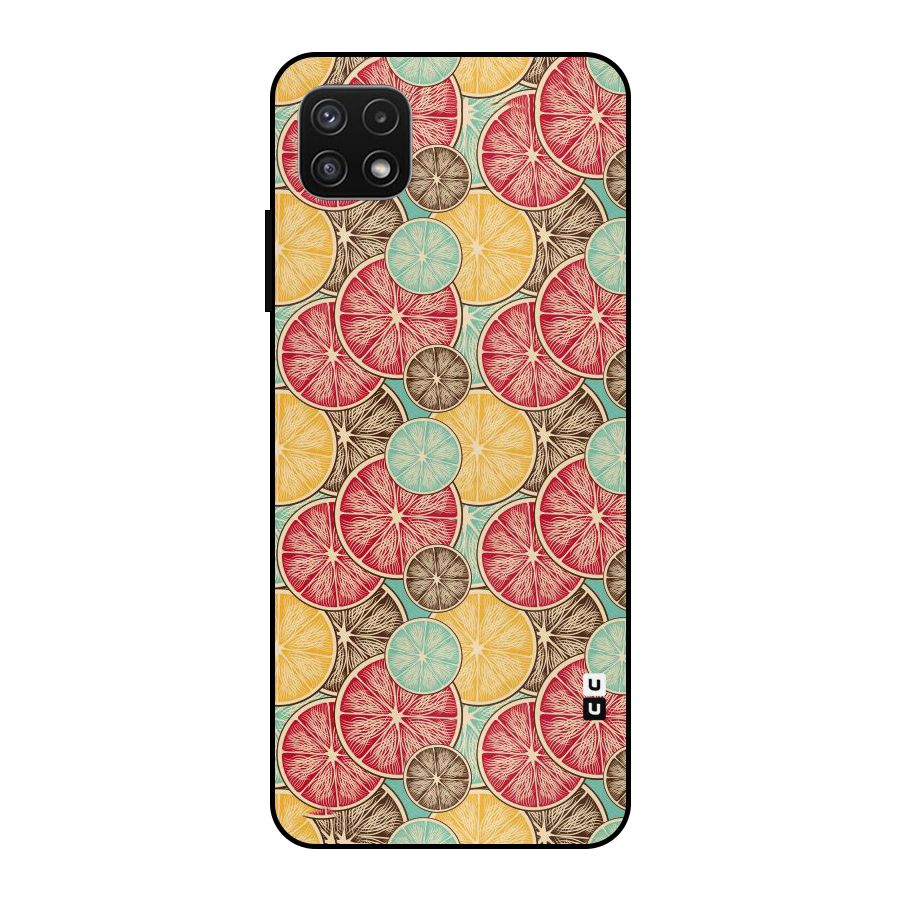 Juicy Pattern Metal Back Case for Galaxy A22 5G