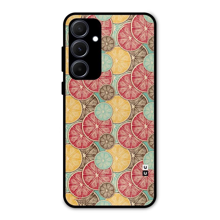 Juicy Pattern Metal Back Case for Galaxy A35