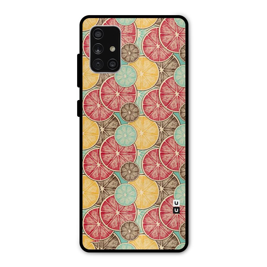 Juicy Pattern Metal Back Case for Galaxy A71