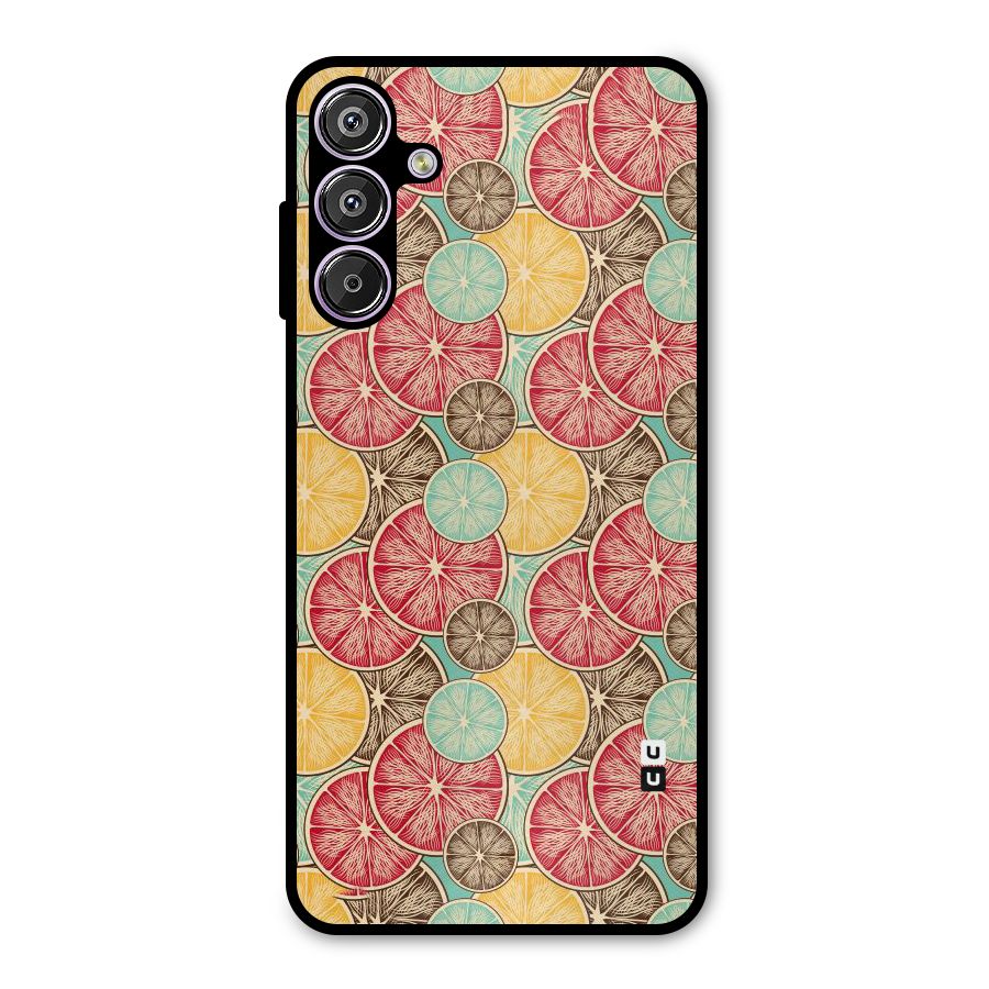 Juicy Pattern Metal Back Case for Galaxy F15