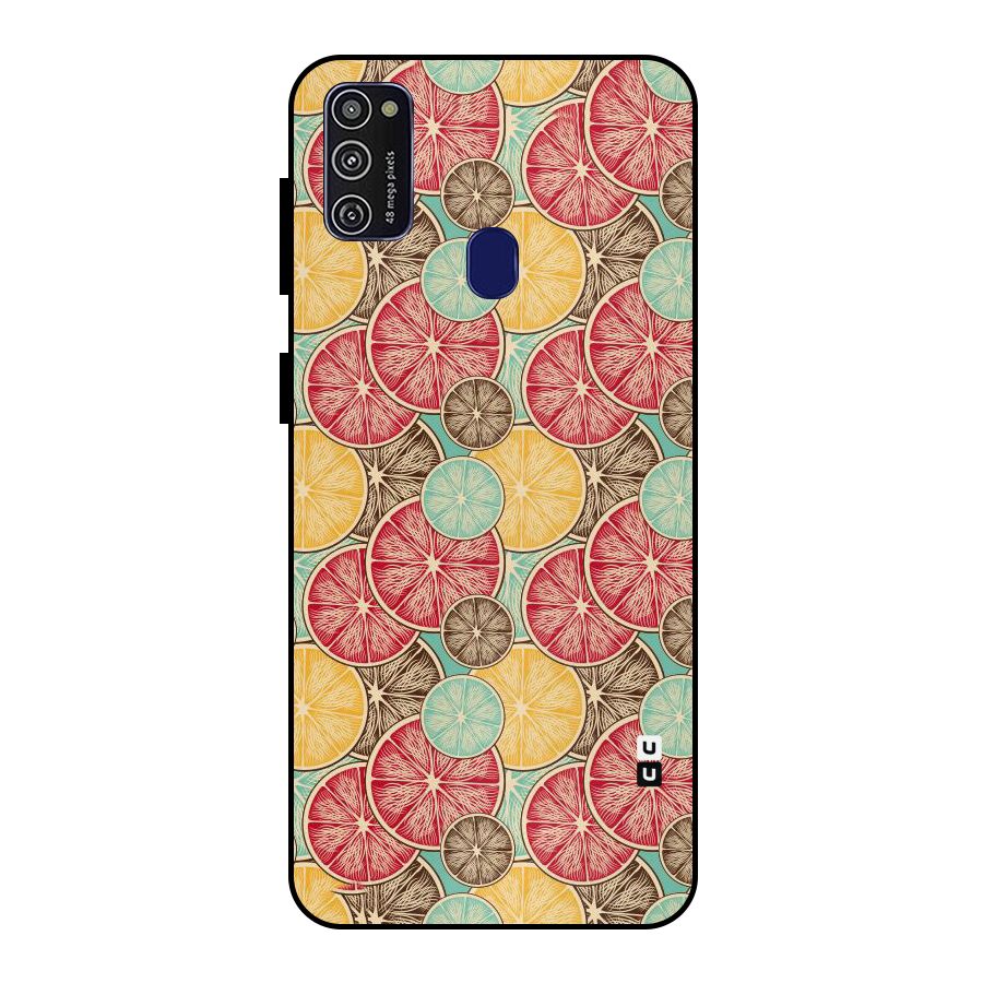 Juicy Pattern Metal Back Case for Galaxy M21