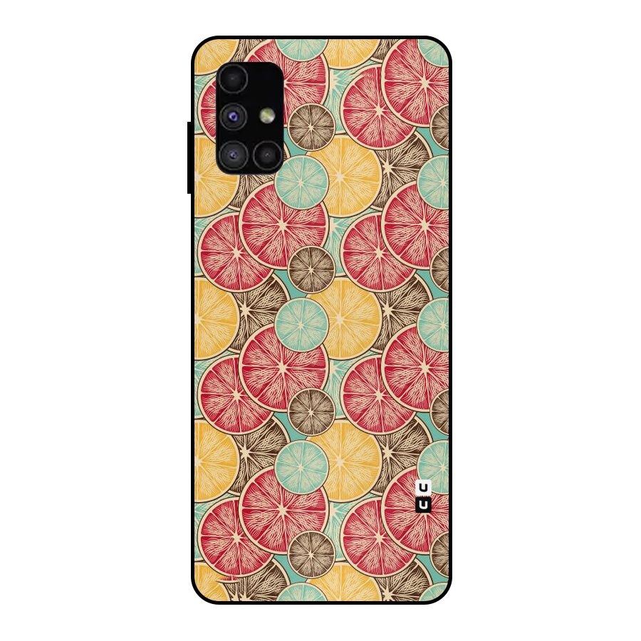 Juicy Pattern Metal Back Case for Galaxy M51