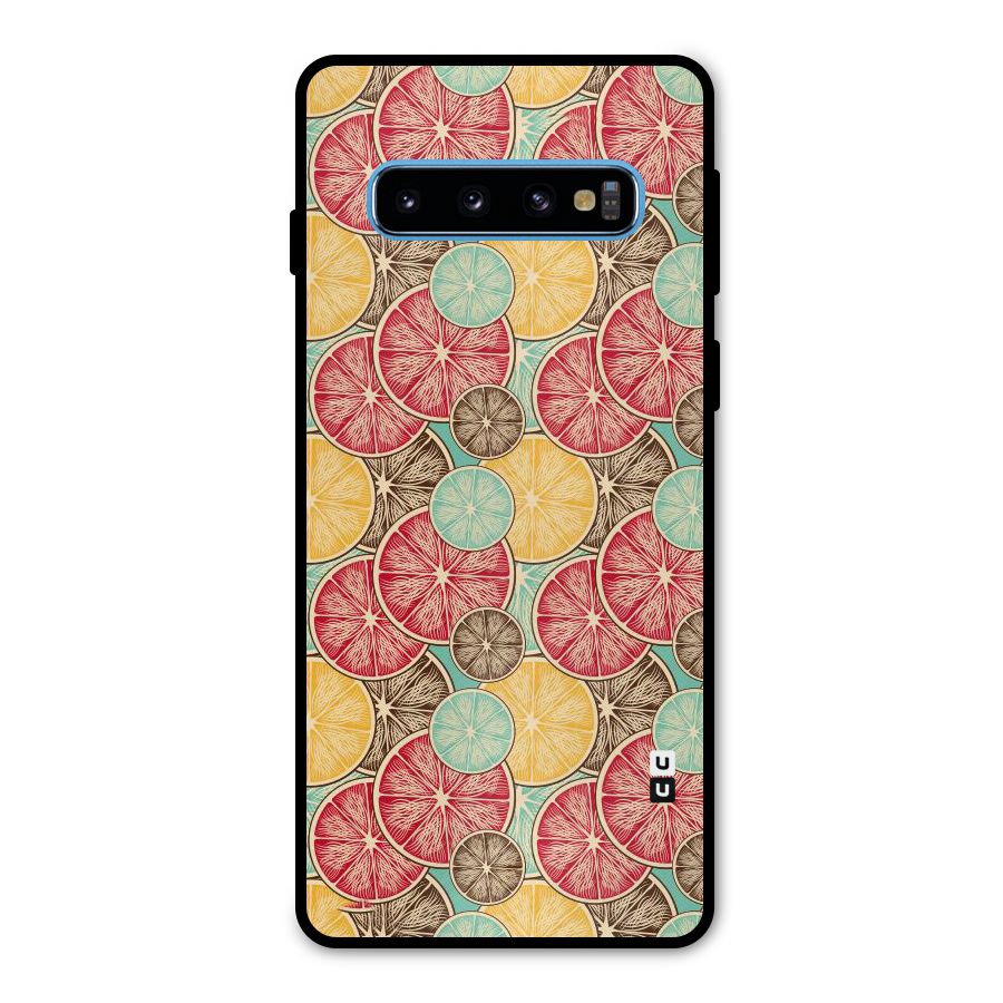Juicy Pattern Metal Back Case for Galaxy S10