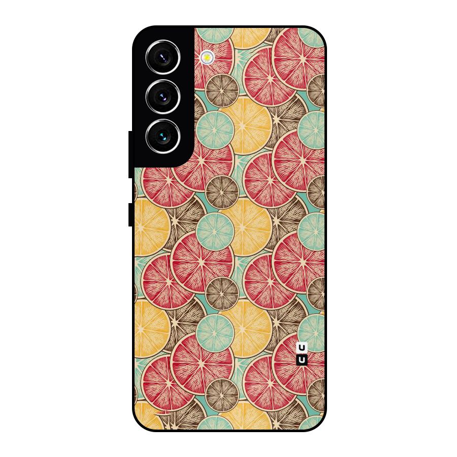 Juicy Pattern Metal Back Case for Galaxy S22 5G