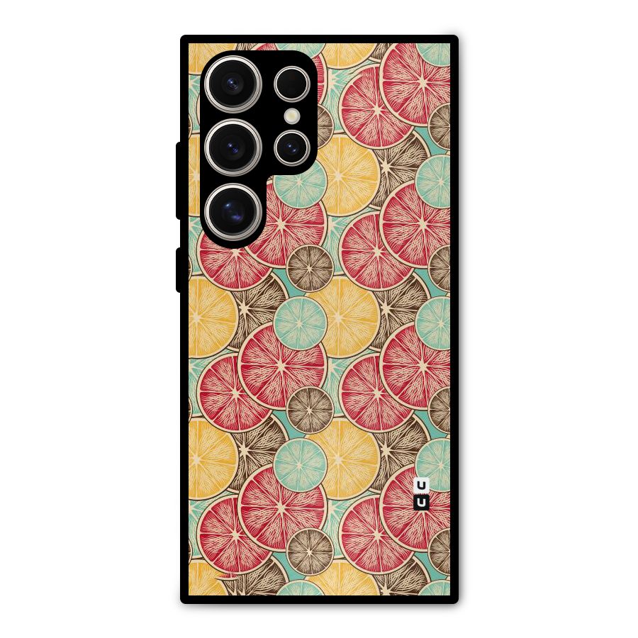 Juicy Pattern Metal Back Case for Galaxy S24 Ultra