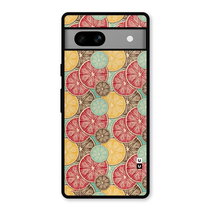 Juicy Pattern Metal Back Case for Google Pixel 7a
