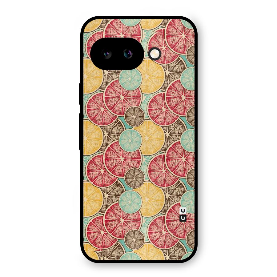 Juicy Pattern Metal Back Case for Google Pixel 9a