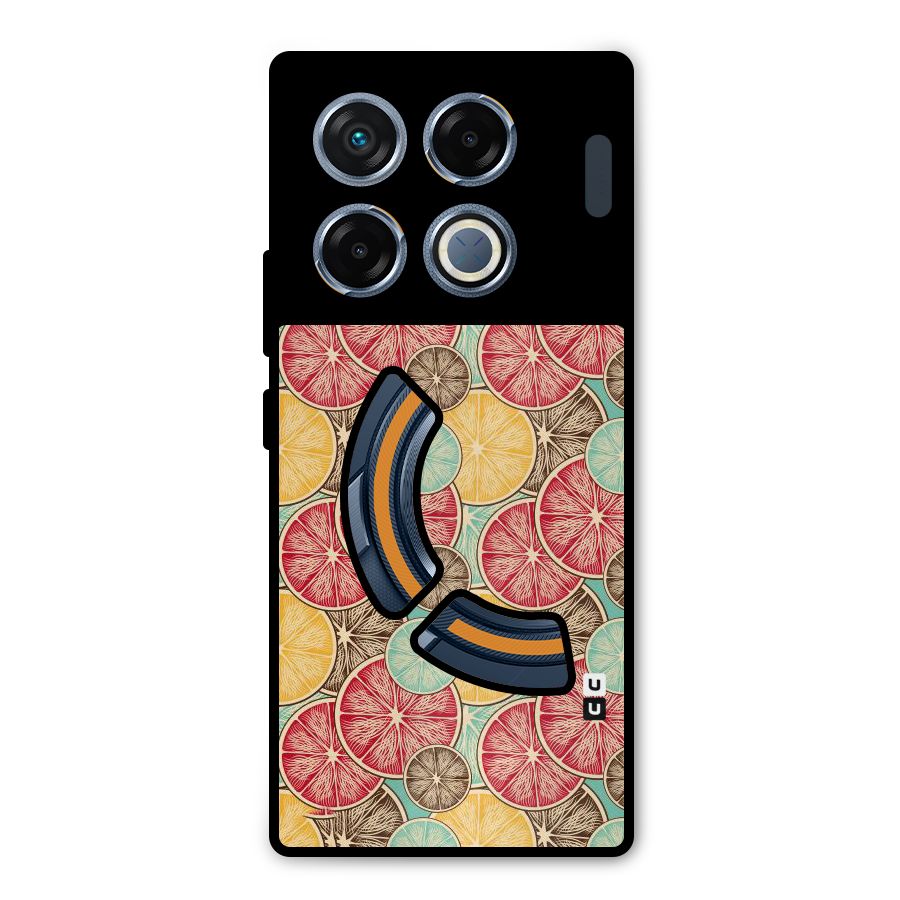 Juicy Pattern Metal Back Case for Infinix GT 20 Pro