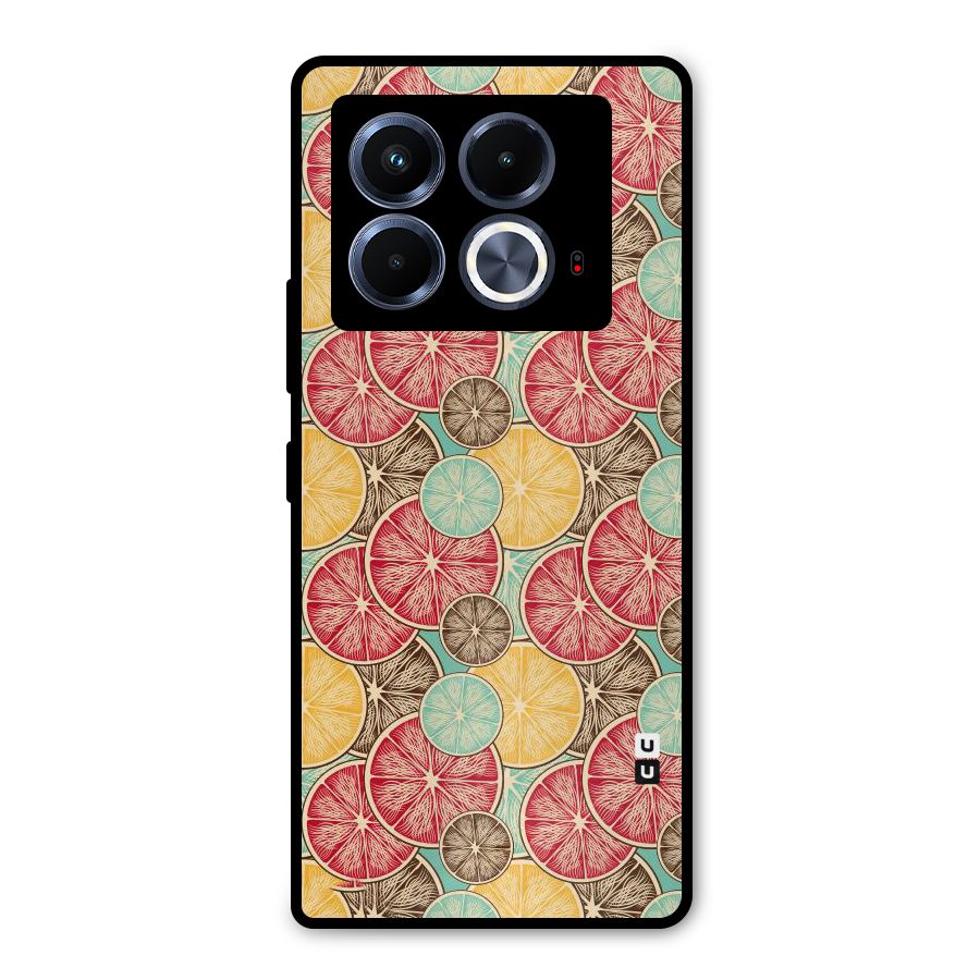 Juicy Pattern Metal Back Case for Infinix Note 40 5G