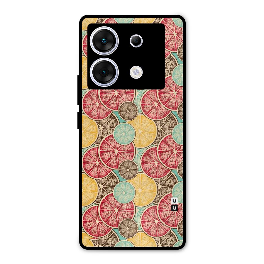 Juicy Pattern Metal Back Case for Infinix Zero 30 5G