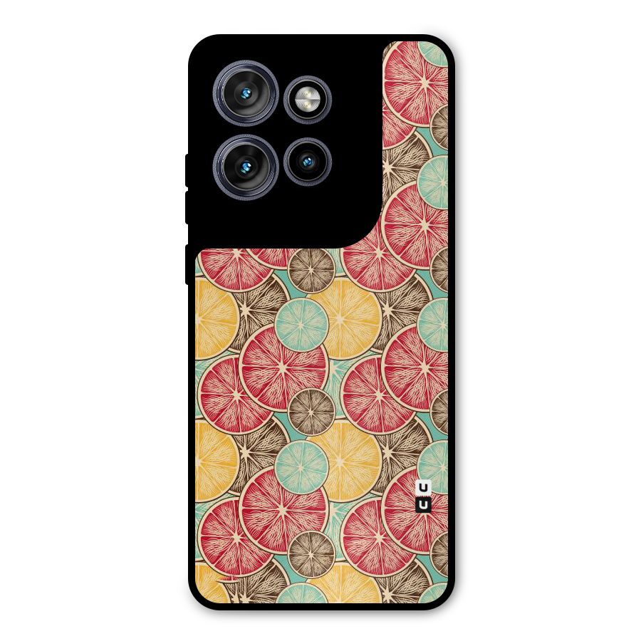 Juicy Pattern Metal Back Case for Motorola Edge 50 Neo