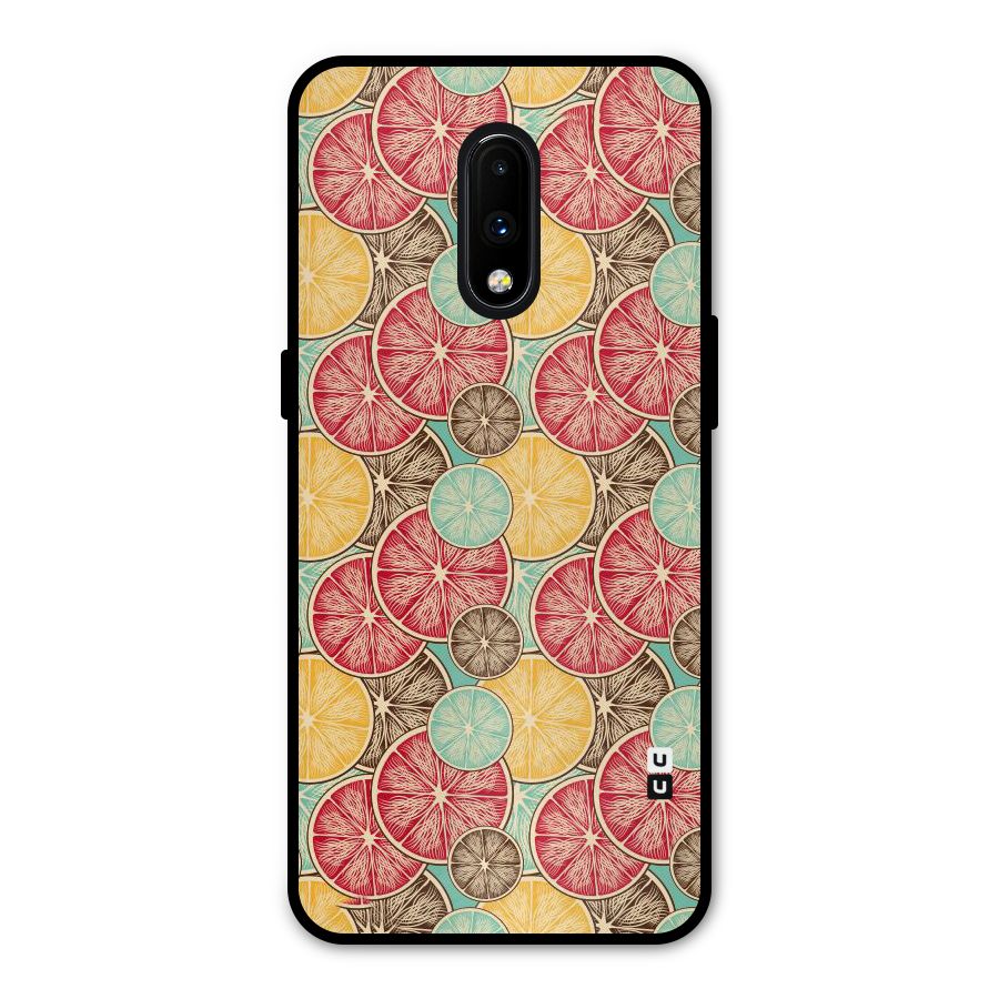 Juicy Pattern Metal Back Case for OnePlus 7