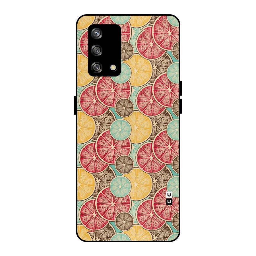 Juicy Pattern Metal Back Case for Oppo F19