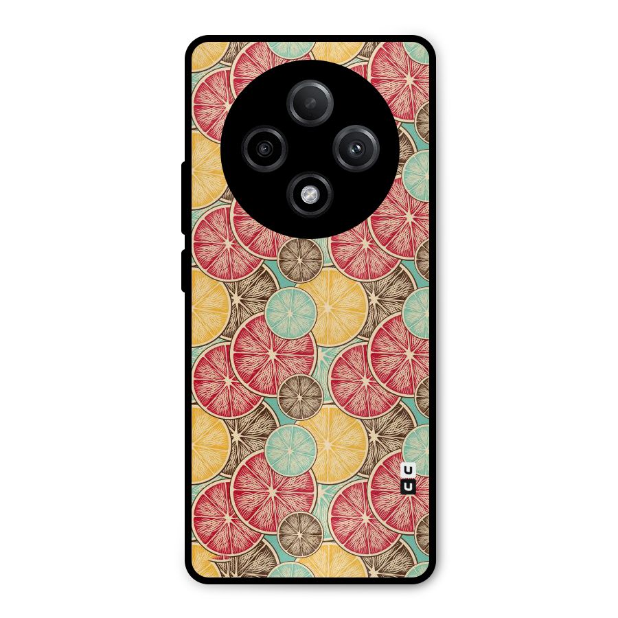 Juicy Pattern Metal Back Case for Oppo F27 Pro Plus
