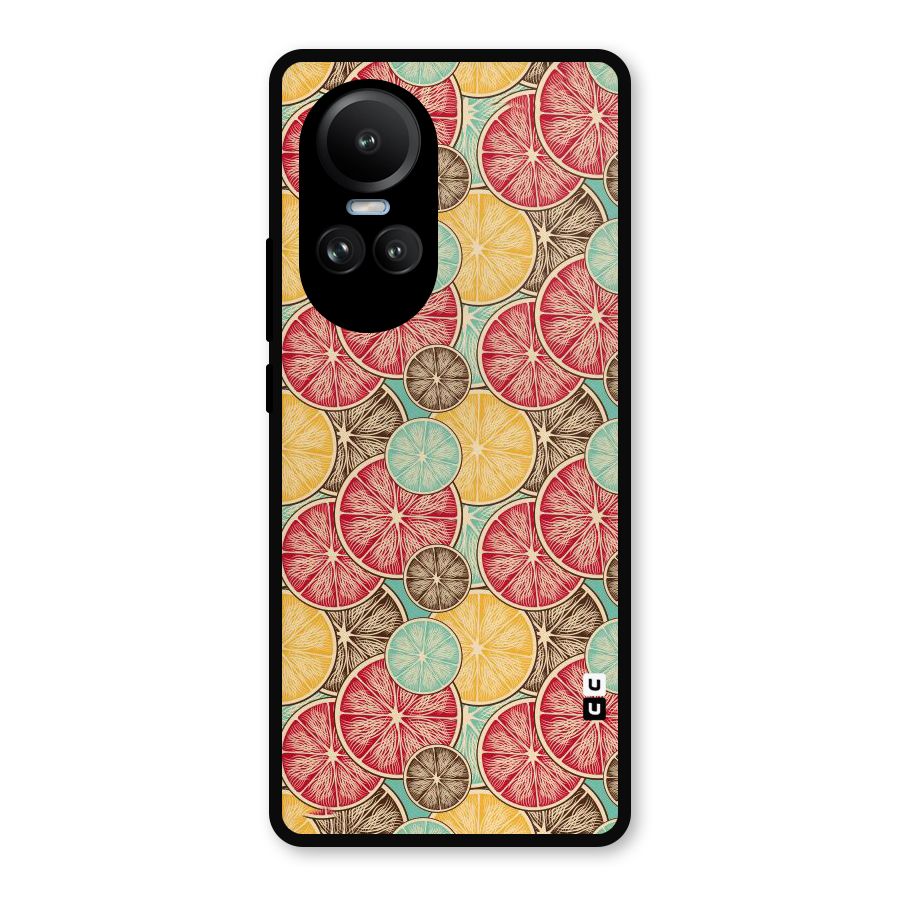 Juicy Pattern Metal Back Case for Oppo Reno10 Pro